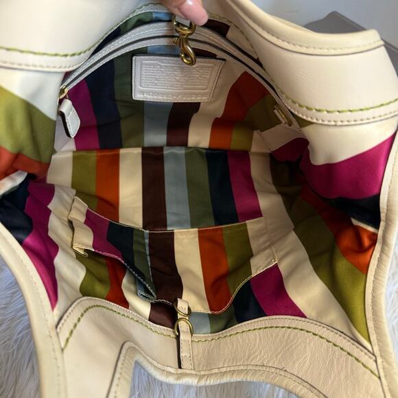 y2K COACH Legacy Ergo Belted Brass Shoulder Bag Hobo - Picture 7 of 9